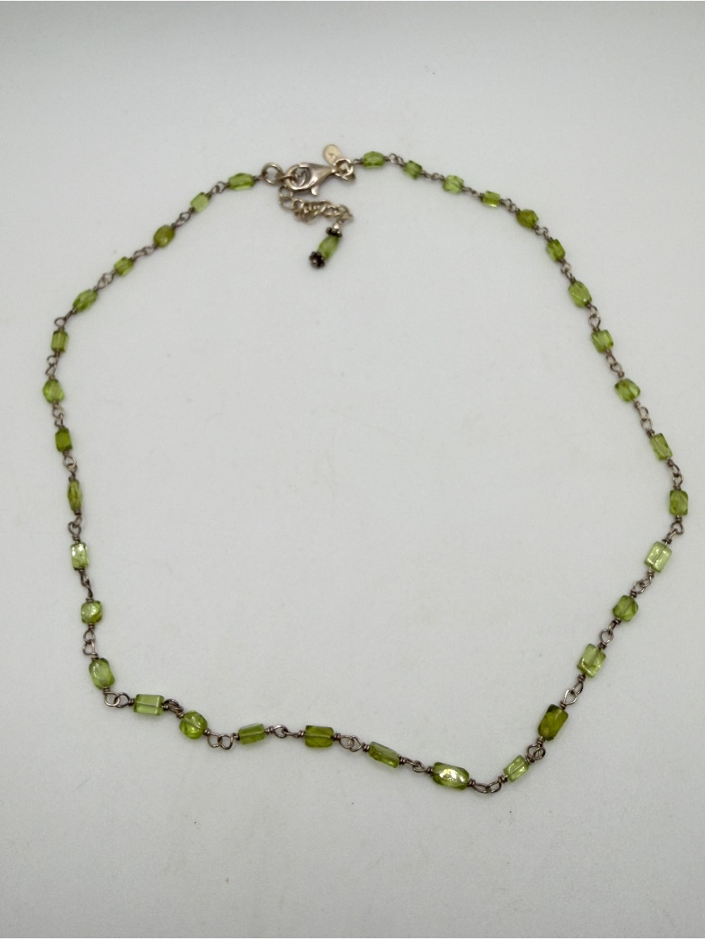 16" + 2"ext Retired N1216 SILPADA Faceted Peridot Necklace in sterling silver!